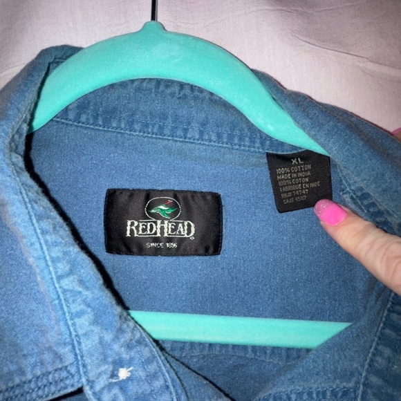 RedHead Blue Cotton Shirt - Picture 3 of 11